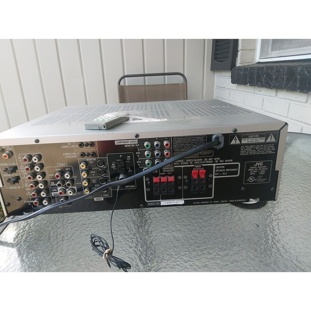 JVC RX-6042S Audio Video Bundle Control Receiver W/Remote - Picture 6 of 8